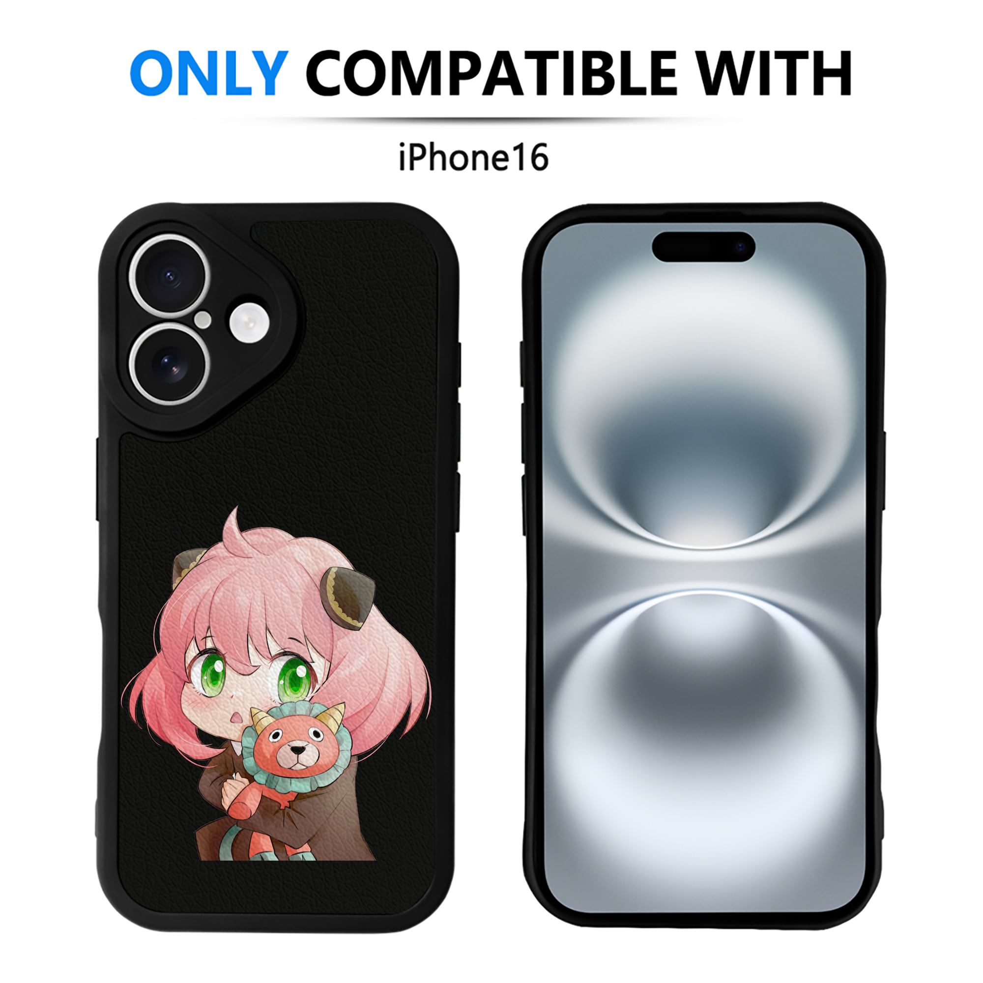 （画像用） SPY×FAMILY间谍家家酒 【iPhone 16シリーズ対応】シリコンスマホケース（レザー調） 材質：シリコン